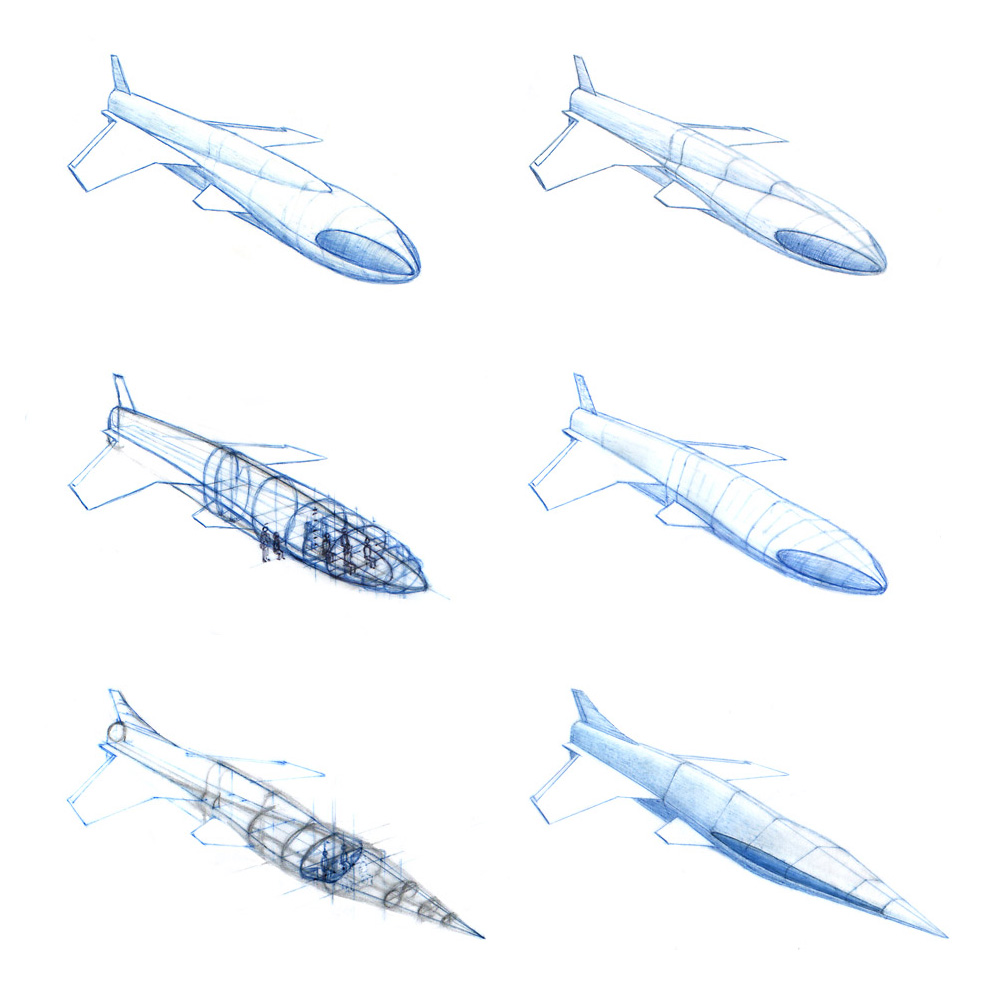 Spaceplane-schetsen
